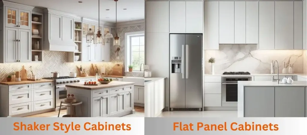 Shaker Style vs Flat Panel Cabinets