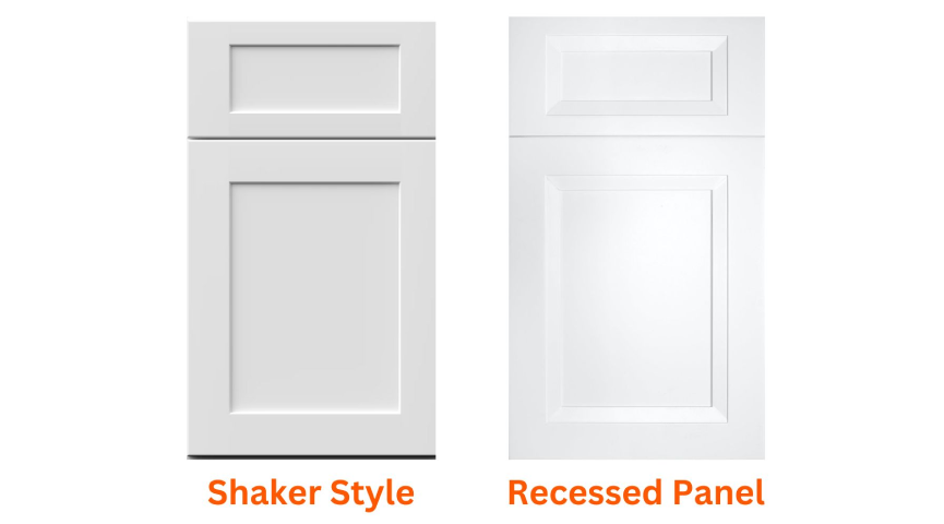 Shaker Style vs Recessed Panel Cabinets