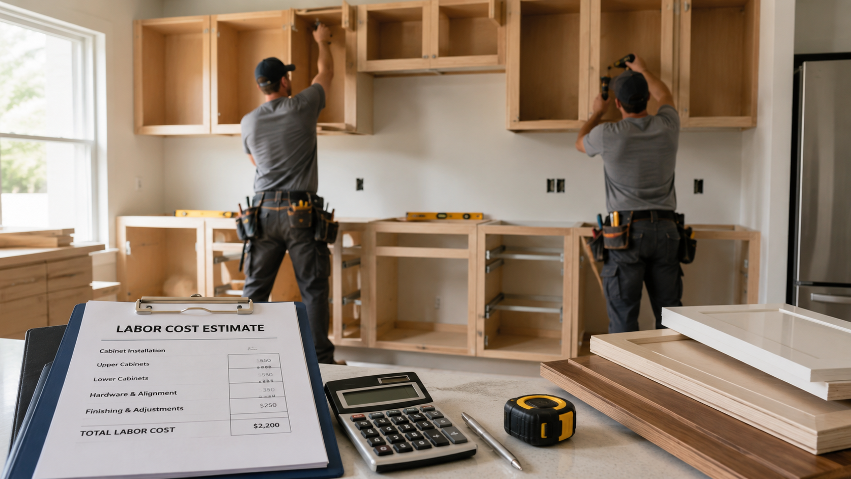 Labor Cost to Install Kitchen Cabinets